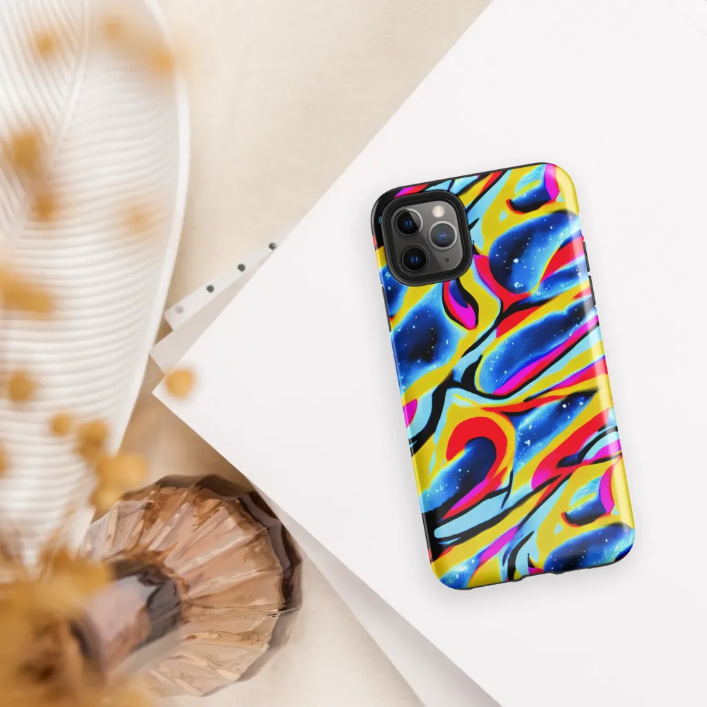 Electric Dreamscape on Tough Case for iPhone® — Front