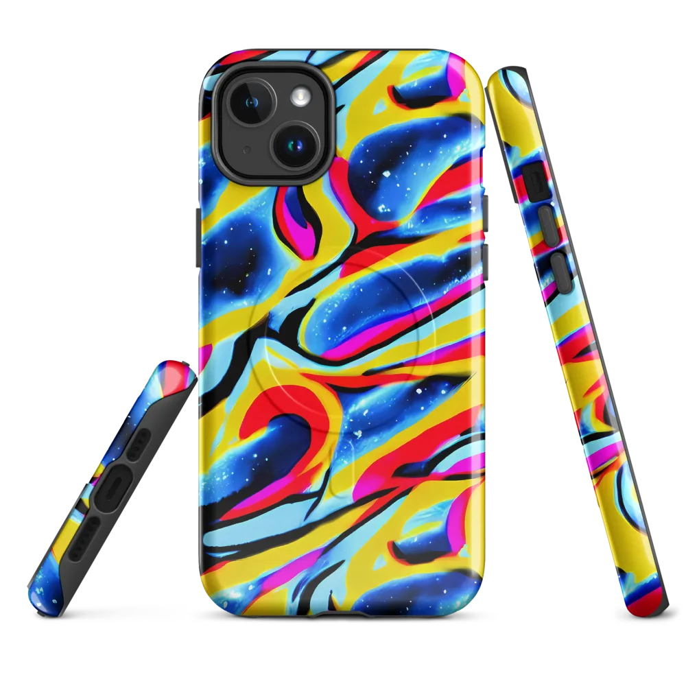 Electric Dreamscape on MagSafe Tough Case for iPhone® — Front