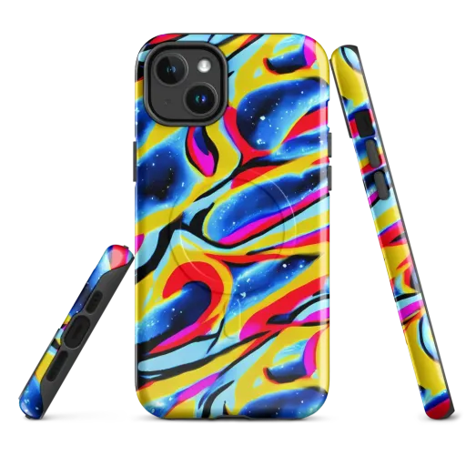 Electric Dreamscape on a MagSafe Tough Case for iPhone®