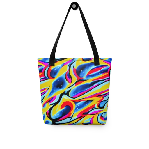 Electric Dreamscape on a Tote Bag