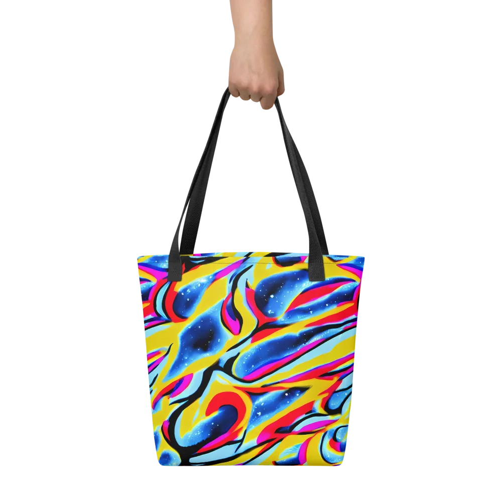 Electric Dreamscape on Tote Bag — Front