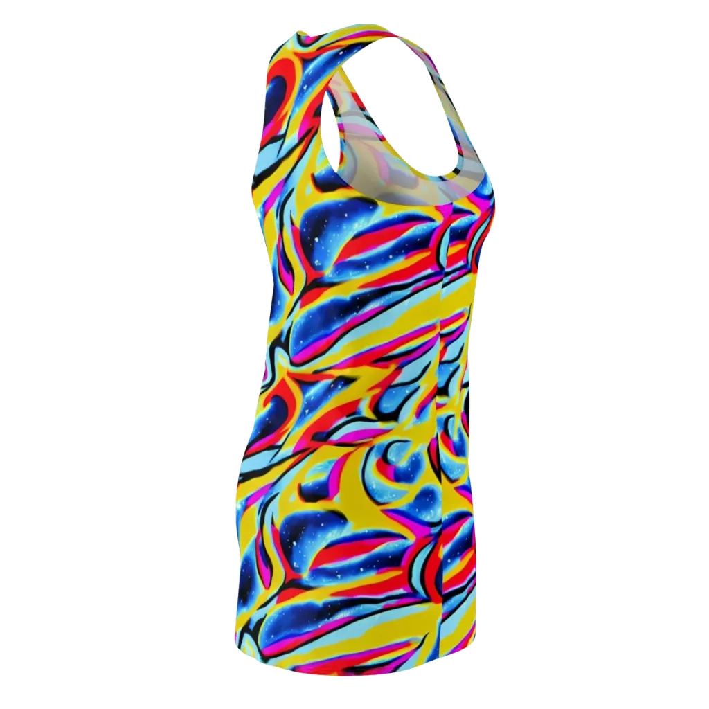 Electric Dreamscape on Racerback Dress — Back Side