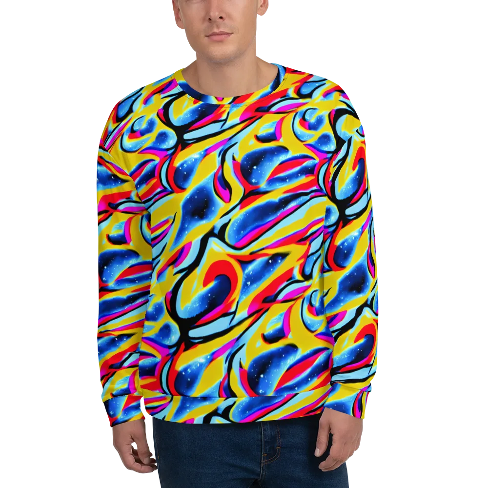 Electric Dreamscape on Sweatshirt — Front