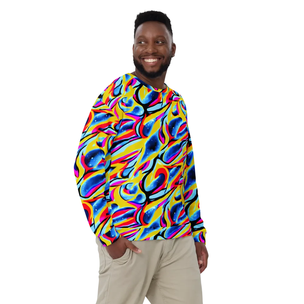 Electric Dreamscape on Sweatshirt — Front