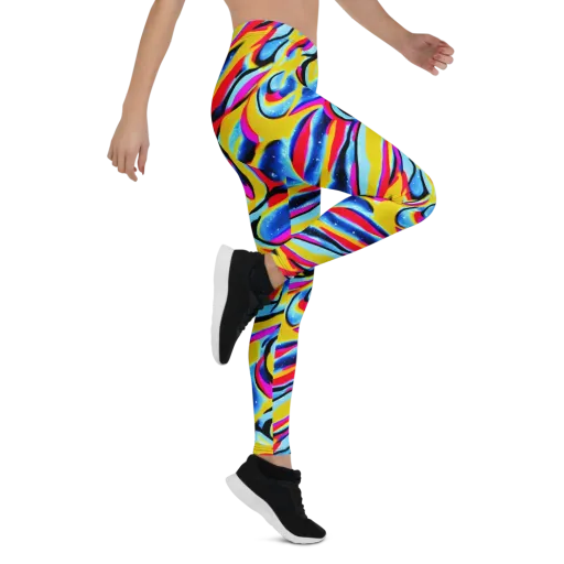 Electric Dreamscape on a Leggings