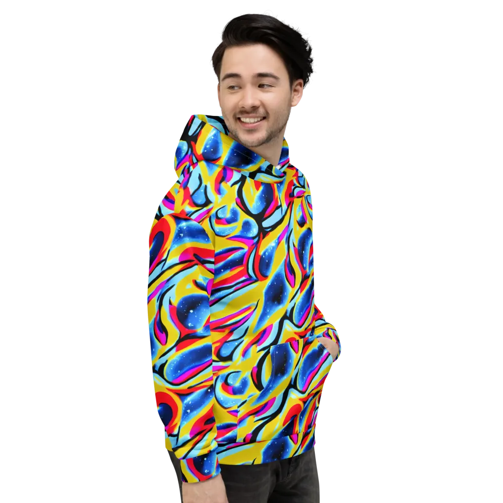 Electric Dreamscape on Hoodie — Right