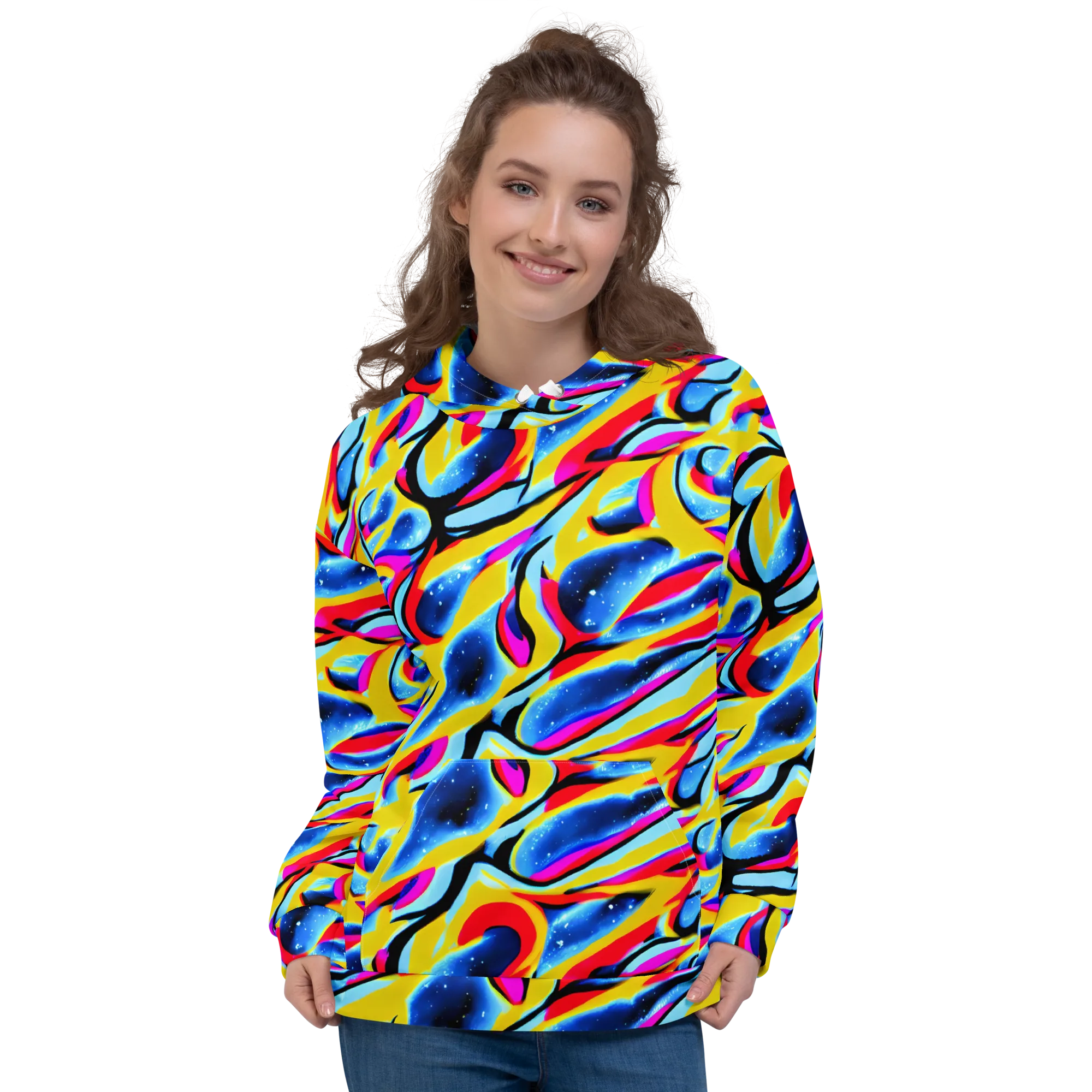 Electric Dreamscape on Hoodie — Front
