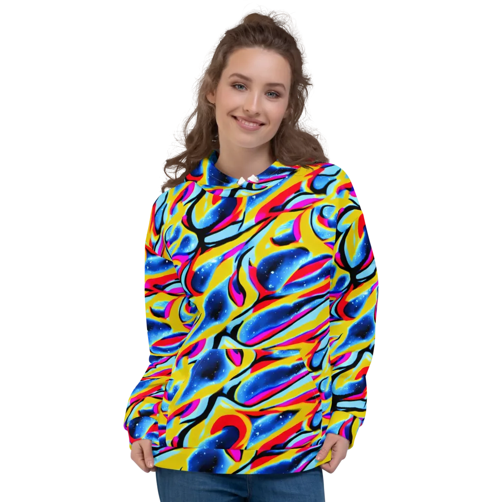 Electric Dreamscape on Hoodie — Front