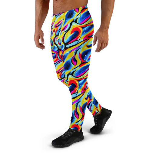 Electric Dreamscape on a Men's Joggers