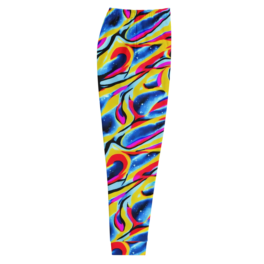 Electric Dreamscape on Men's Joggers — Right
