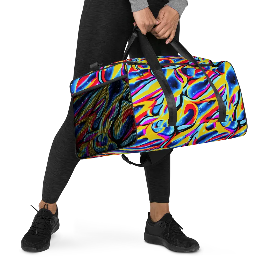 Electric Dreamscape on Duffle Bag — Right Front