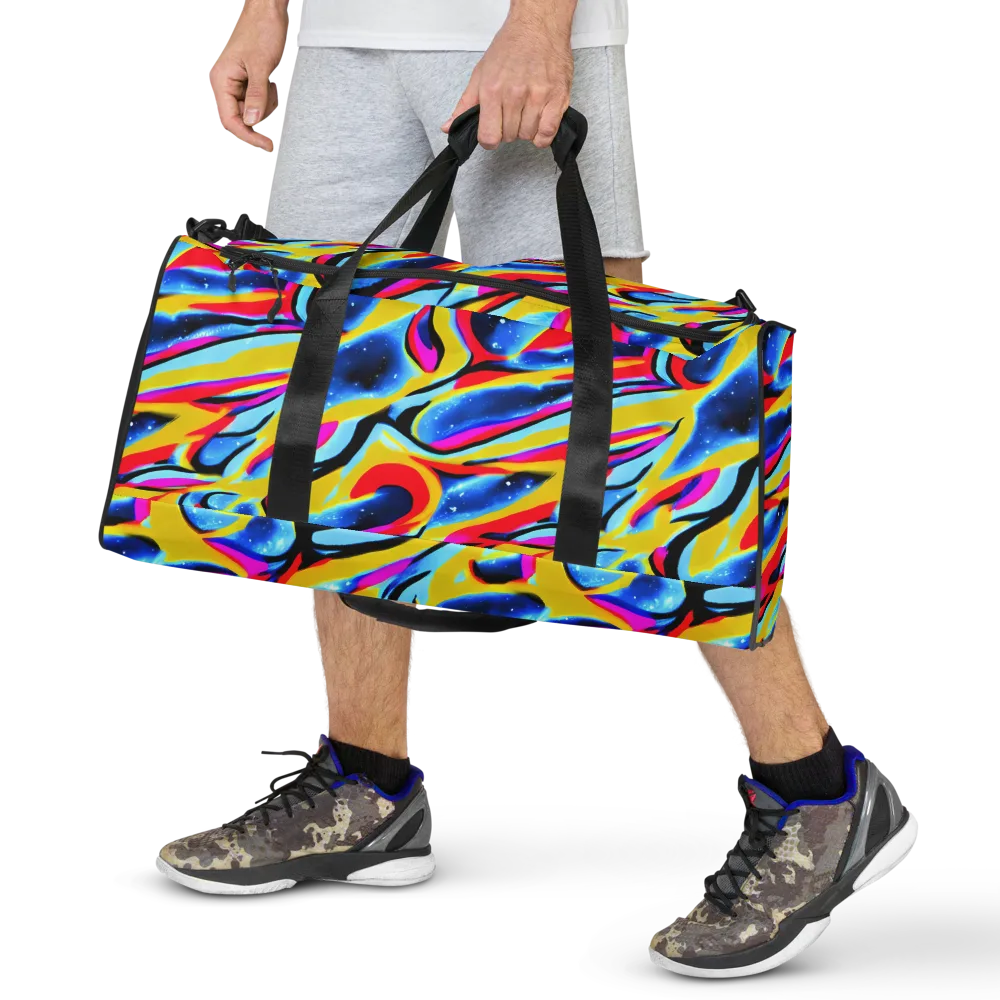 Electric Dreamscape on Duffle Bag — Front