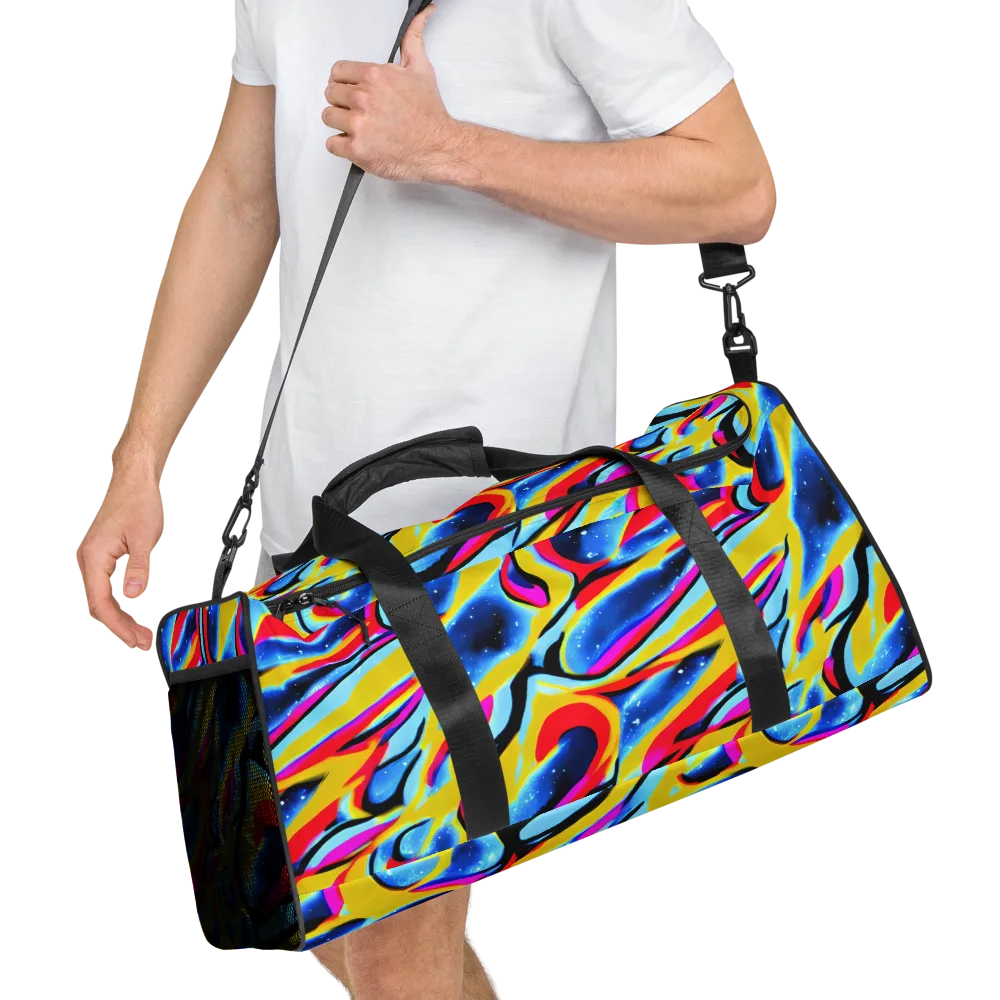 Electric Dreamscape on Duffle Bag — Right Front