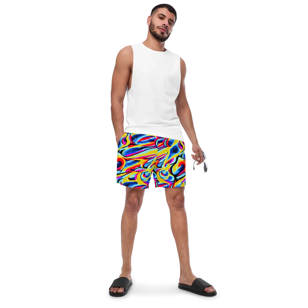 Electric Dreamscape on Swim Trunks — Front