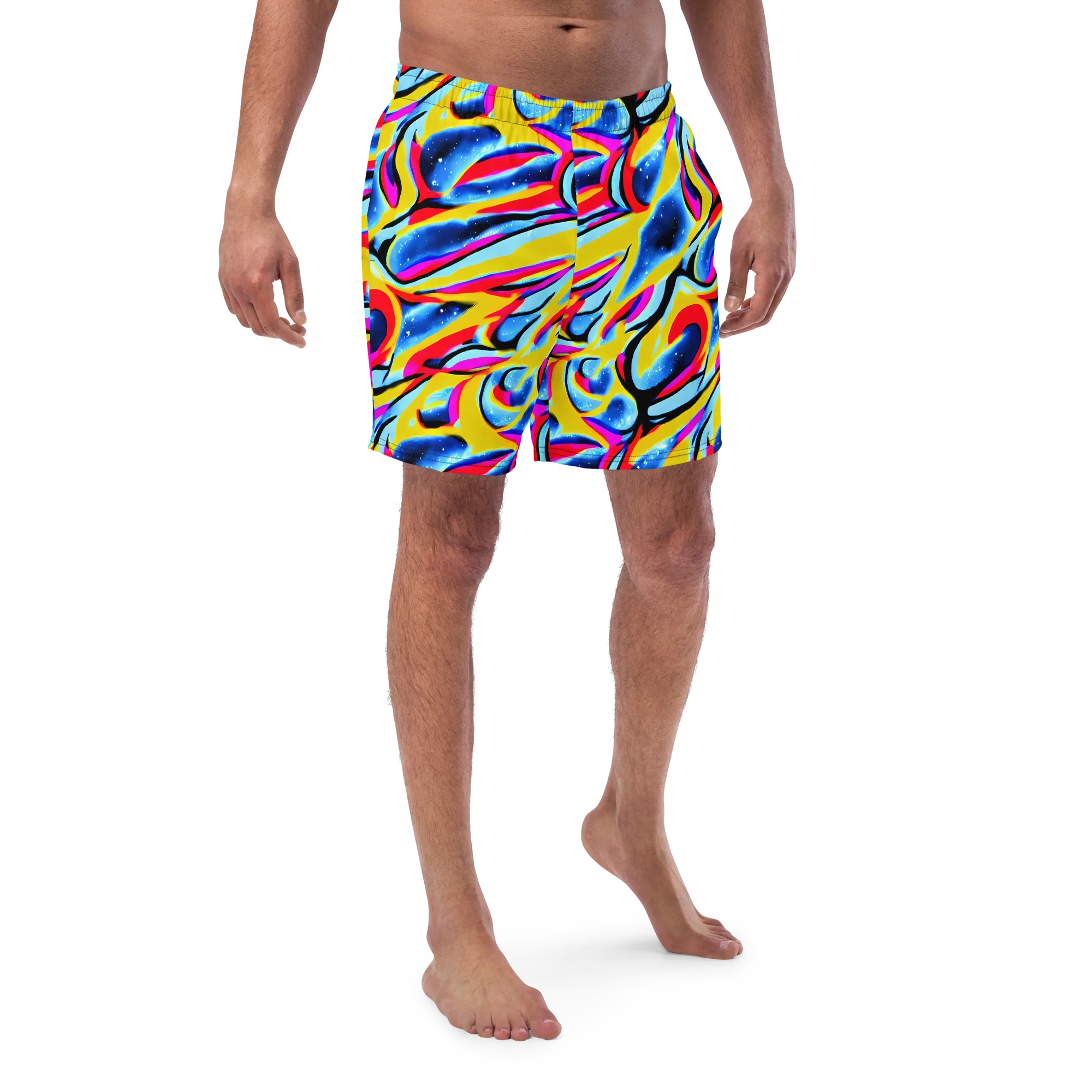 Electric Dreamscape on Swim Trunks — Front