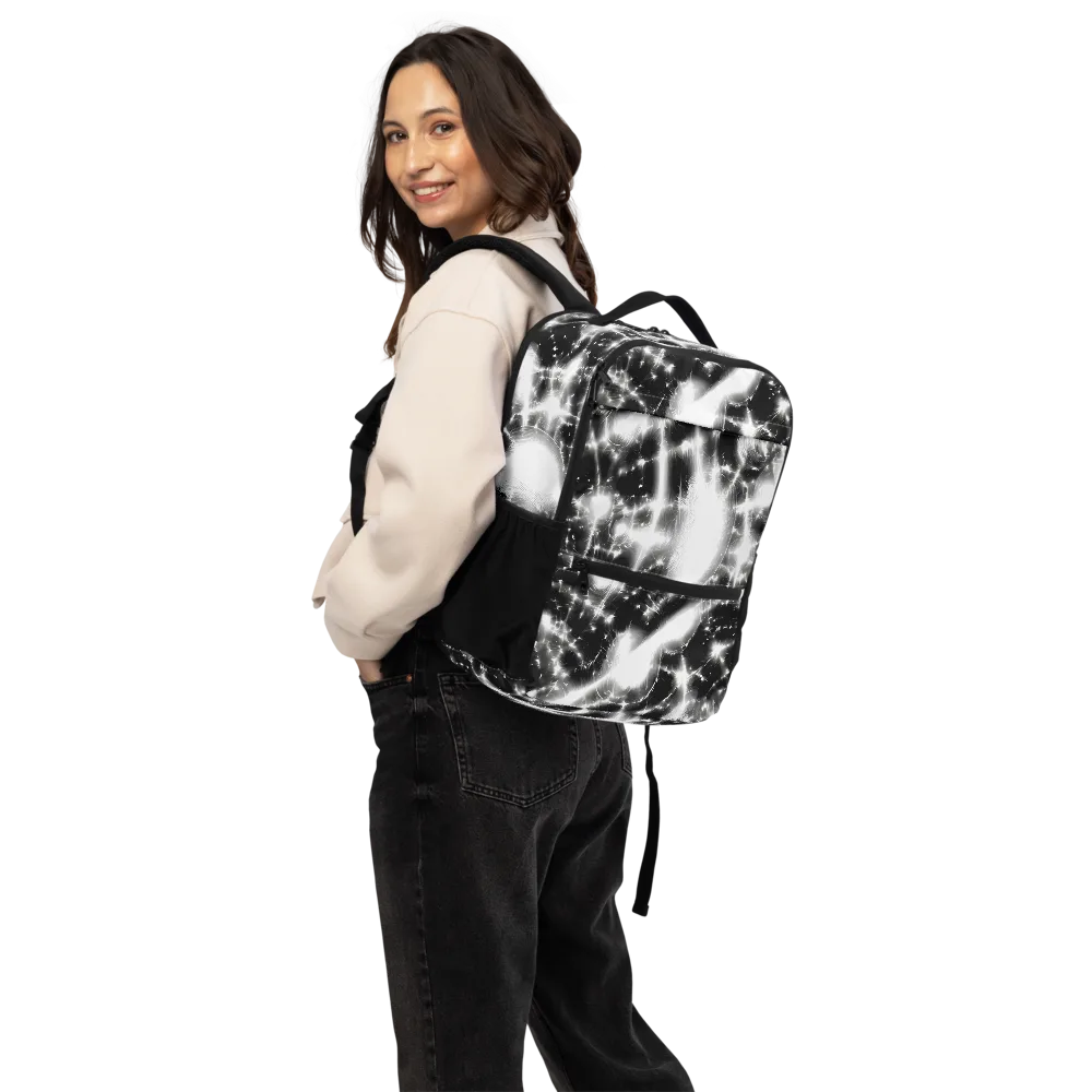 Electric Nightfall on Utility Backpack — Back