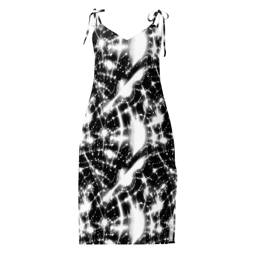 Electric Nightfall on Slip Dress — Front