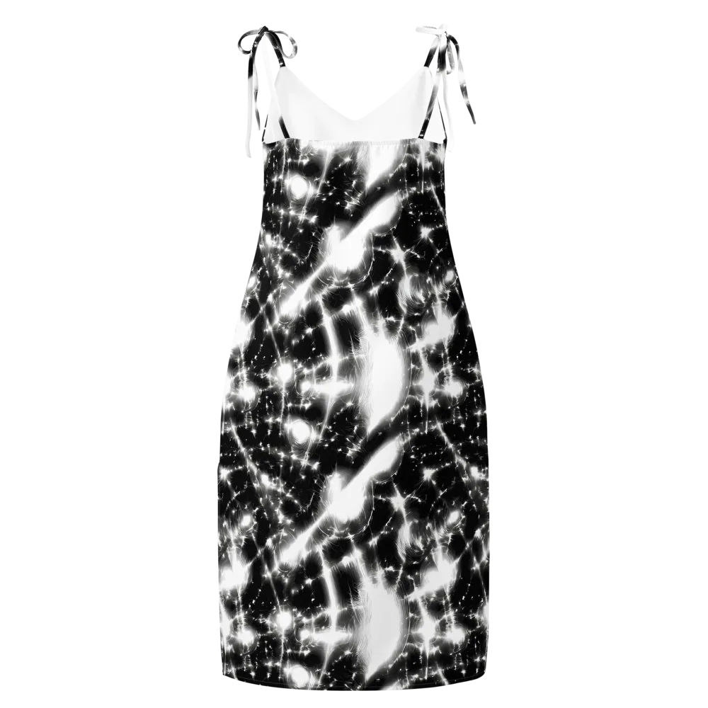 Electric Nightfall on Slip Dress — Back