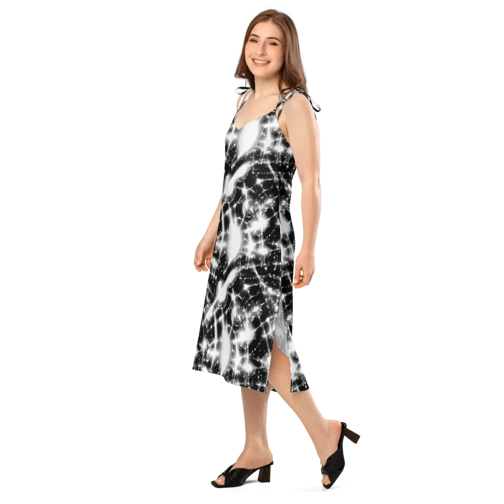 Electric Nightfall on Slip Dress — Left Front