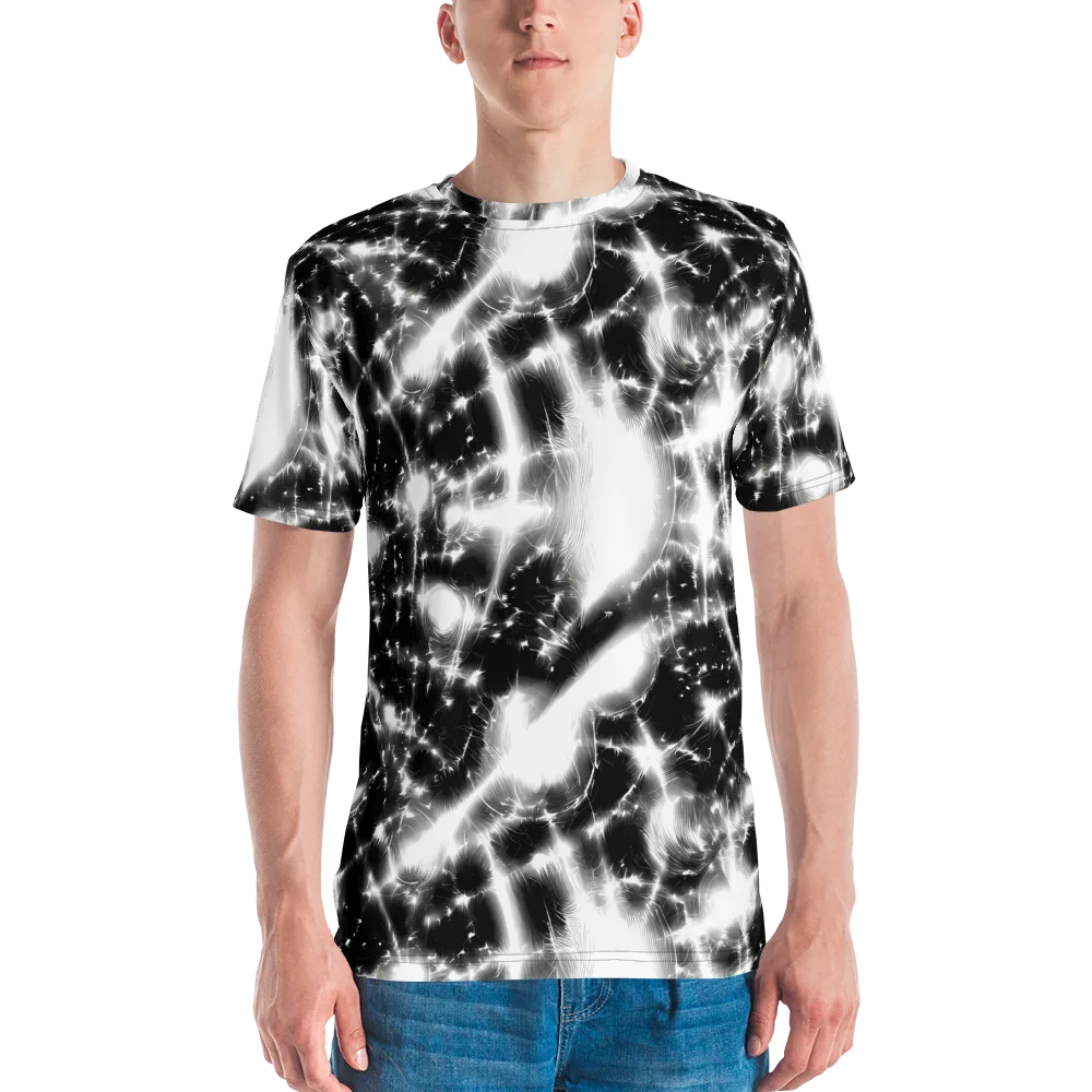 Electric Nightfall on Men's Crew Neck T-Shirt — Front