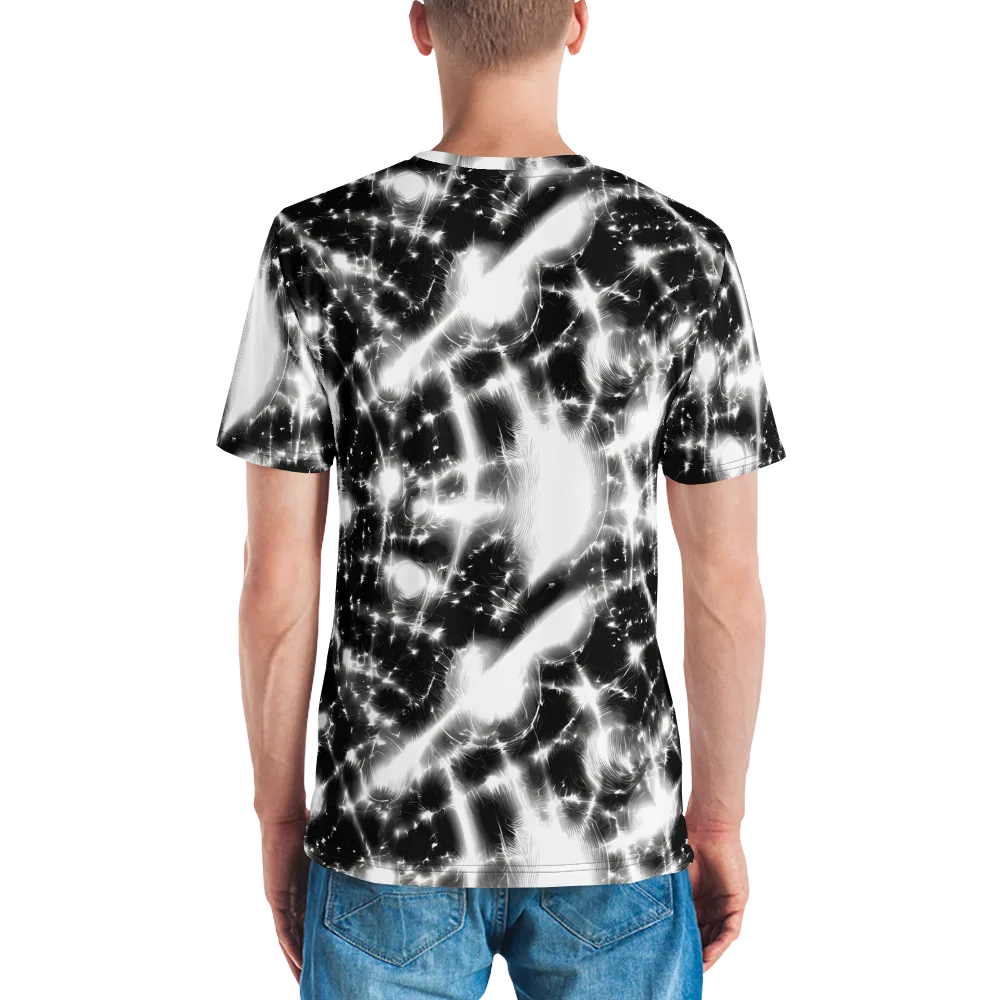 Electric Nightfall on Men's Crew Neck T-Shirt — Back