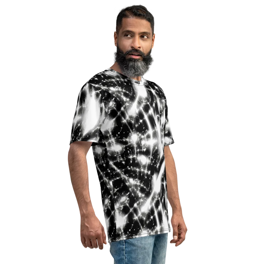 Electric Nightfall on Men's Crew Neck T-Shirt — Right
