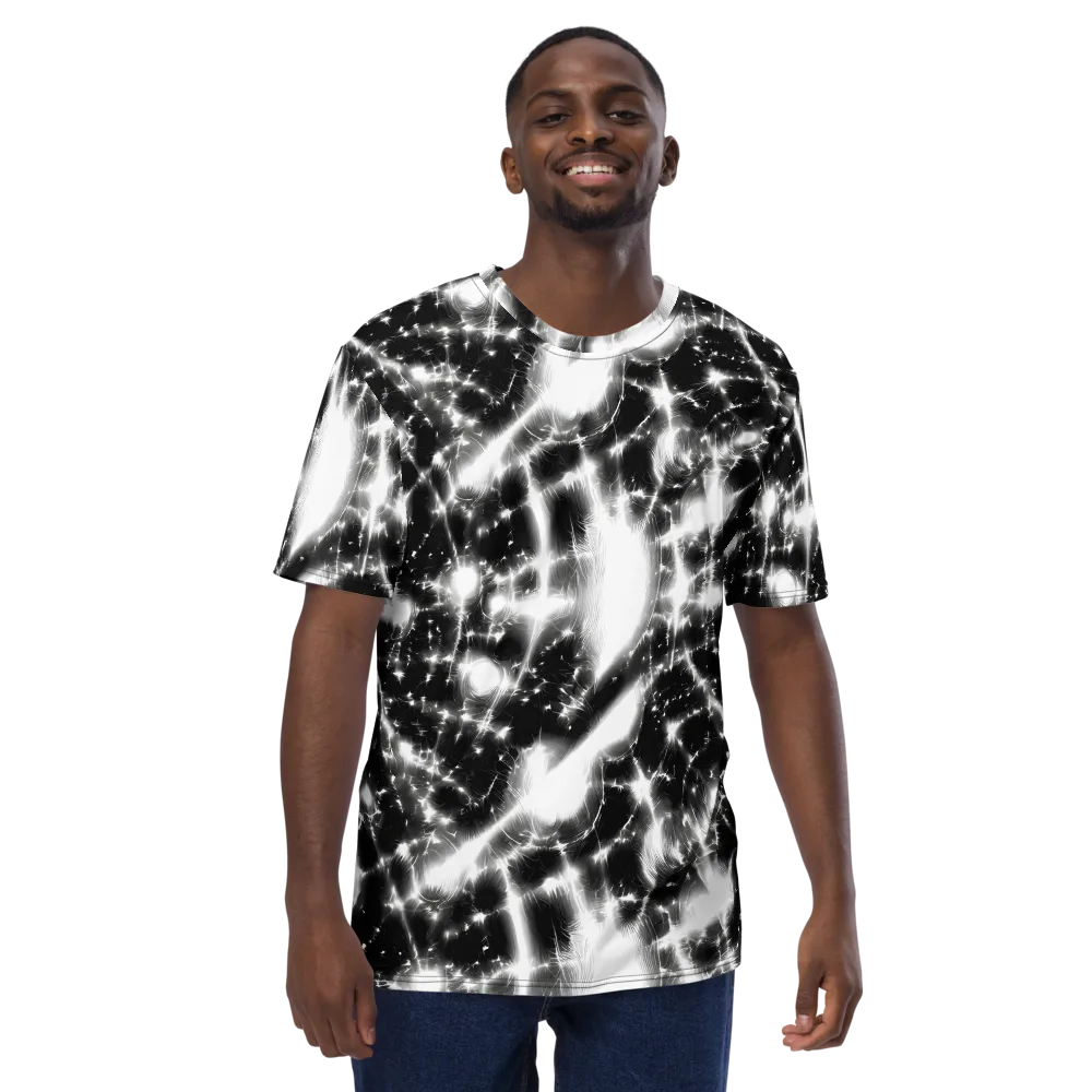 Electric Nightfall on Men's Crew Neck T-Shirt — Front