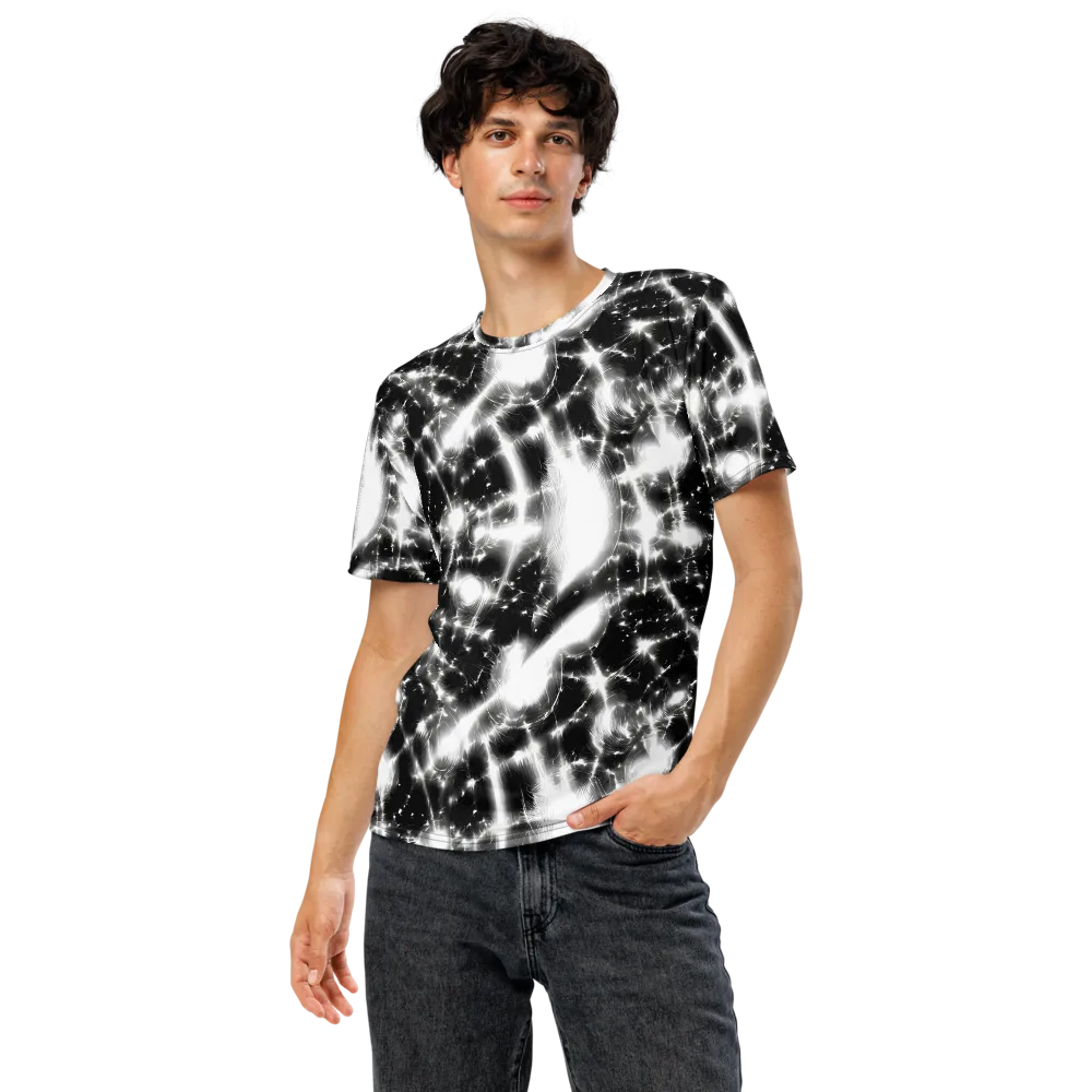 Electric Nightfall on Men's Crew Neck T-Shirt — Front