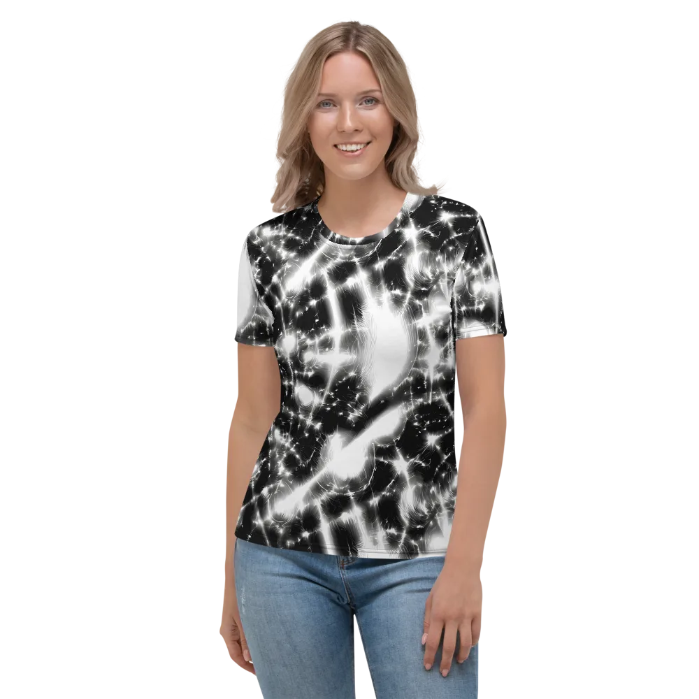 Electric Nightfall on Women's Crew Neck T-Shirt — Front