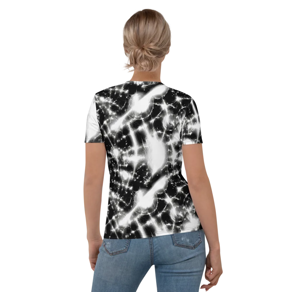 Electric Nightfall on Women's Crew Neck T-Shirt — Back