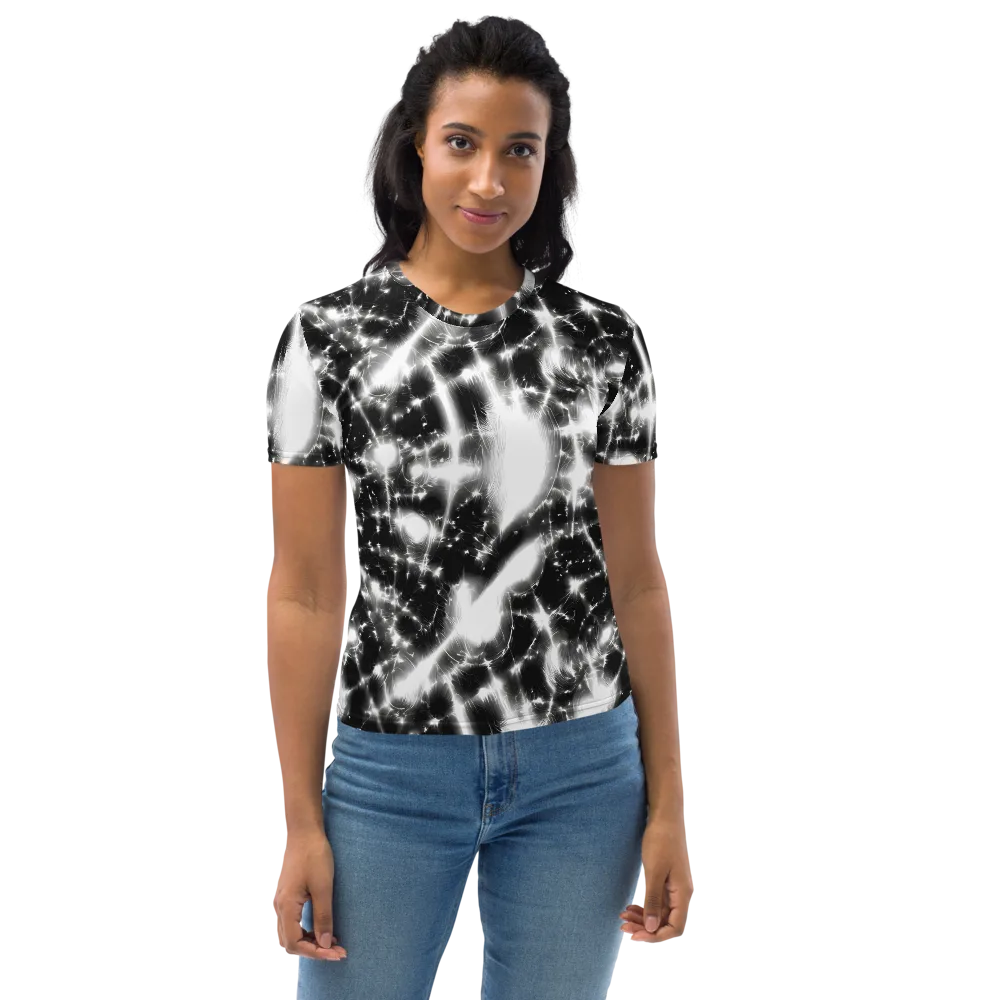 Electric Nightfall on Women's Crew Neck T-Shirt — Front