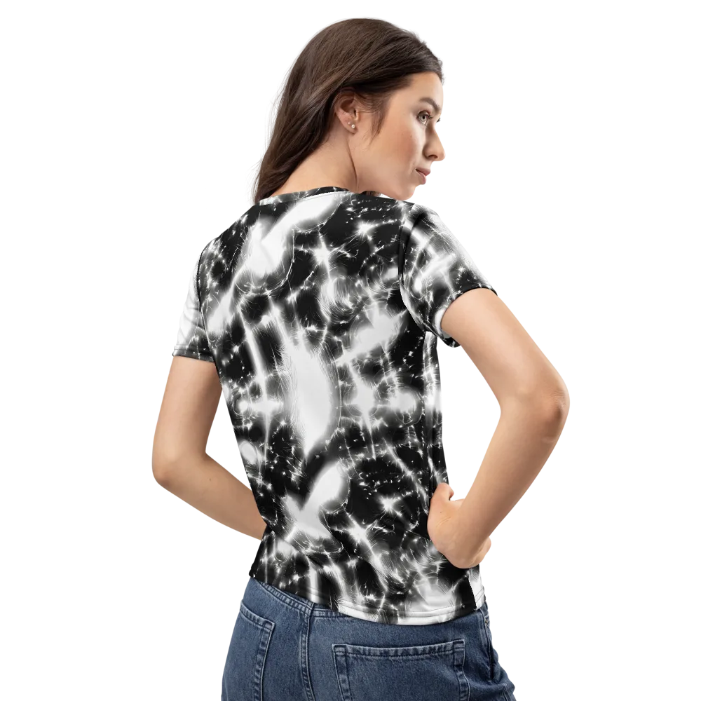 Electric Nightfall on Women's Crew Neck T-Shirt — Back