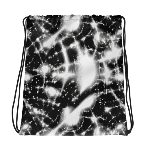 Electric Nightfall on a Drawstring Bag