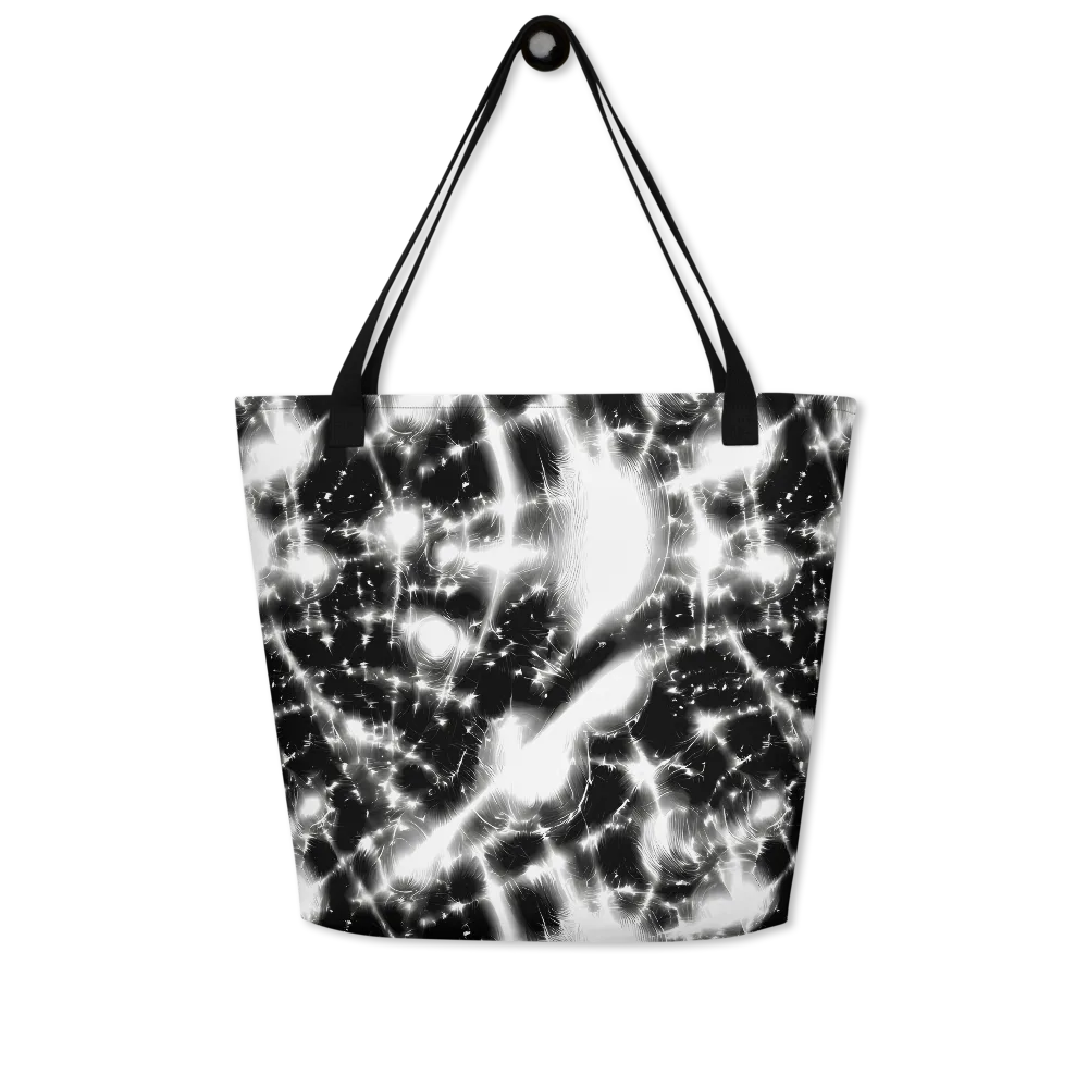 Electric Nightfall on Large Tote Bag W/ Pocket — Front