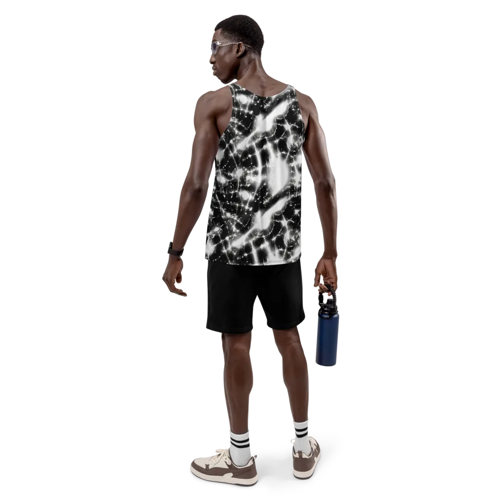 Electric Nightfall on Men's Tank Top — Back