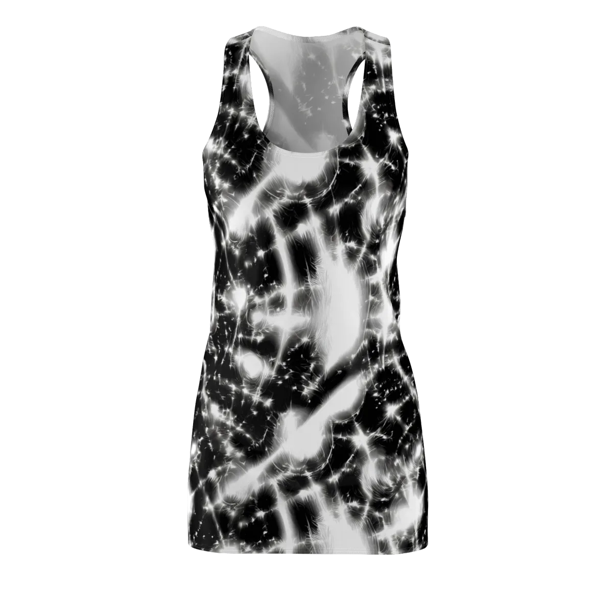 Electric Nightfall on Racerback Dress — Front