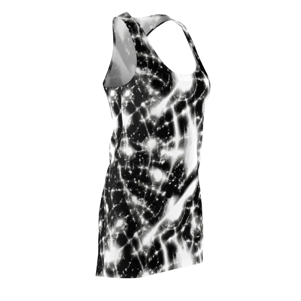 Electric Nightfall on Racerback Dress — Front Side