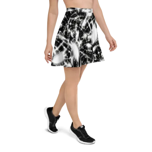 Electric Nightfall on a Skater Skirt