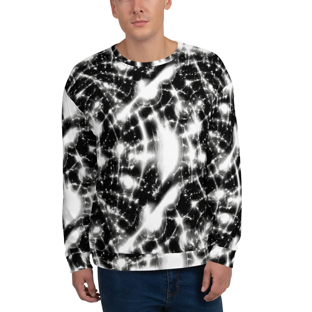 Electric Nightfall on Sweatshirt — Front