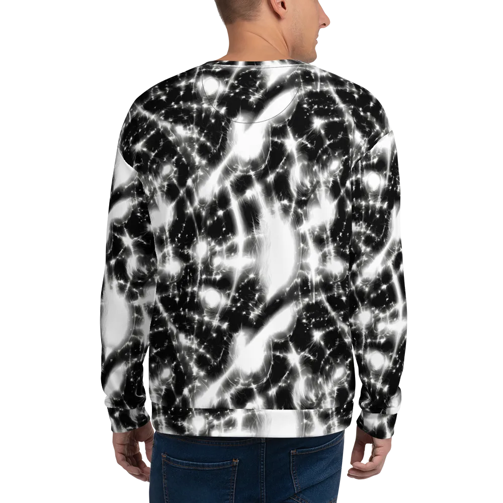 Electric Nightfall on Sweatshirt — Back