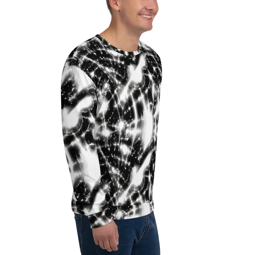 Electric Nightfall on Sweatshirt — Right Front