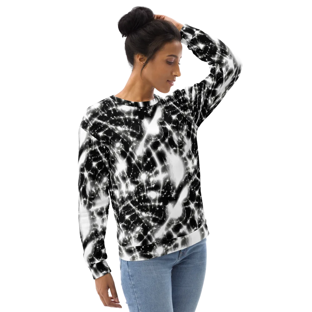 Electric Nightfall on Sweatshirt — Right Front