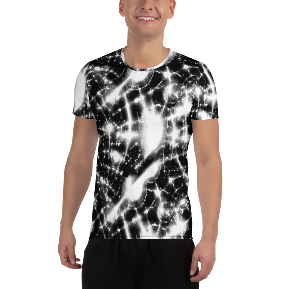 Electric Nightfall on Men's Athletic T-Shirt — Front