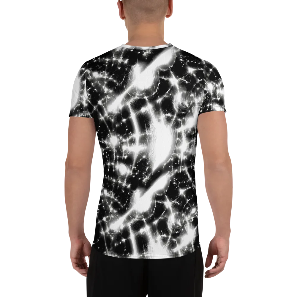 Electric Nightfall on Men's Athletic T-Shirt — Back