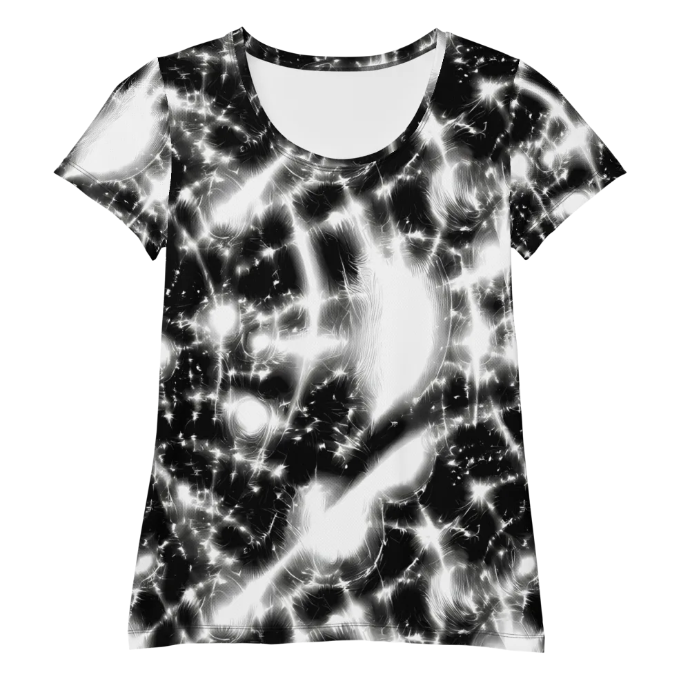 Electric Nightfall on Women's Athletic T-Shirt — Front