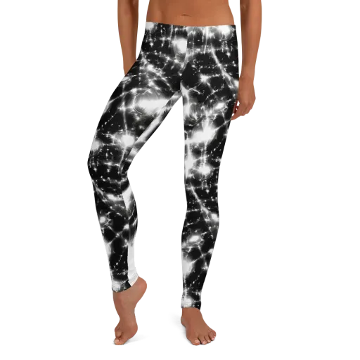 Electric Nightfall on a Leggings