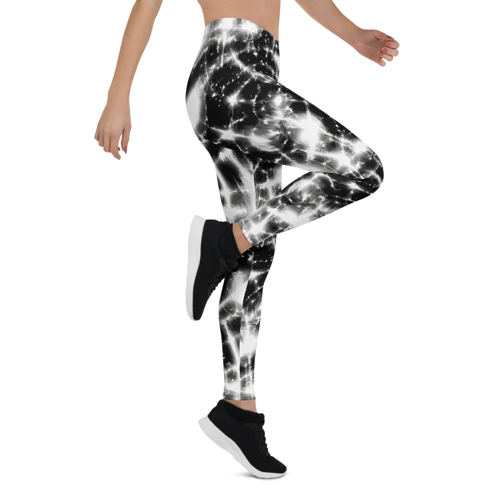 Electric Nightfall on Leggings — Right