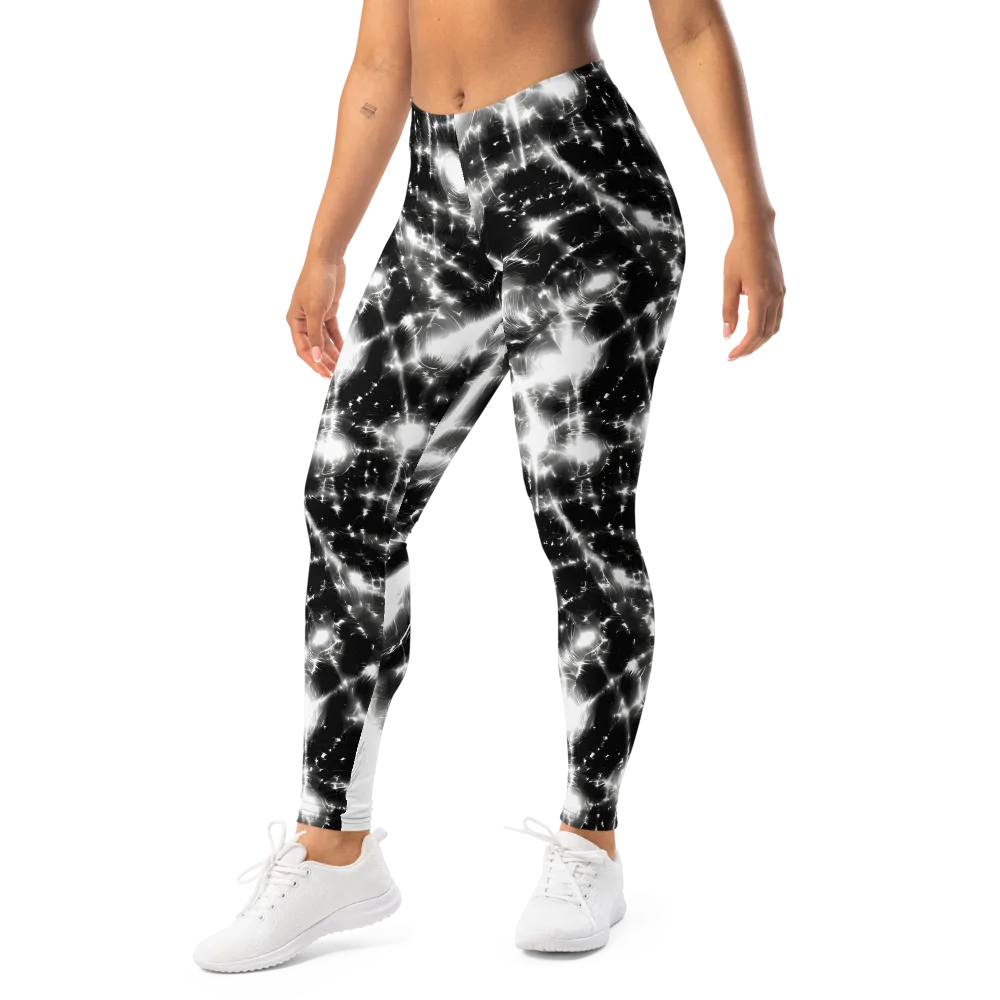 Electric Nightfall on Leggings — Left Front