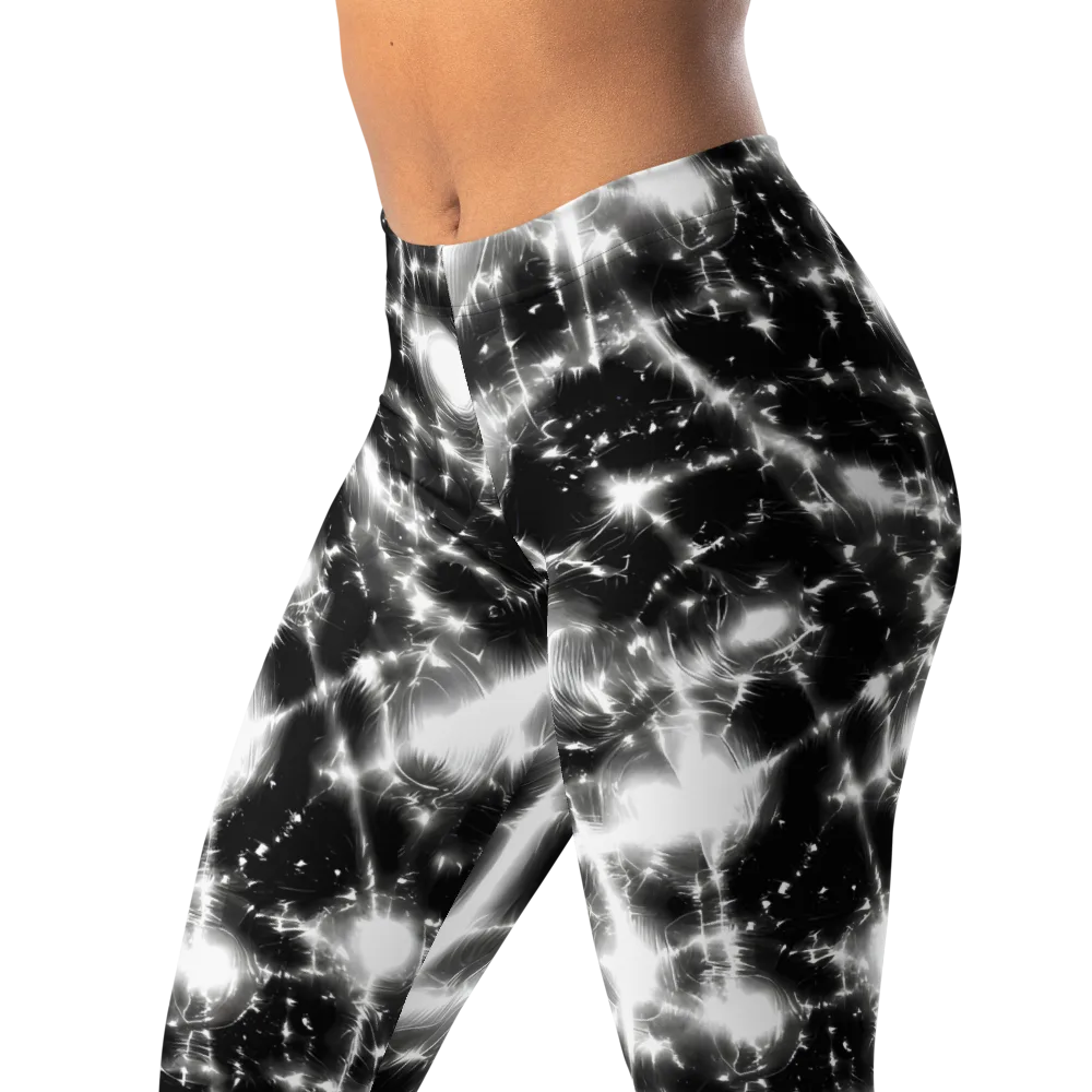 Electric Nightfall on Leggings — Left Front