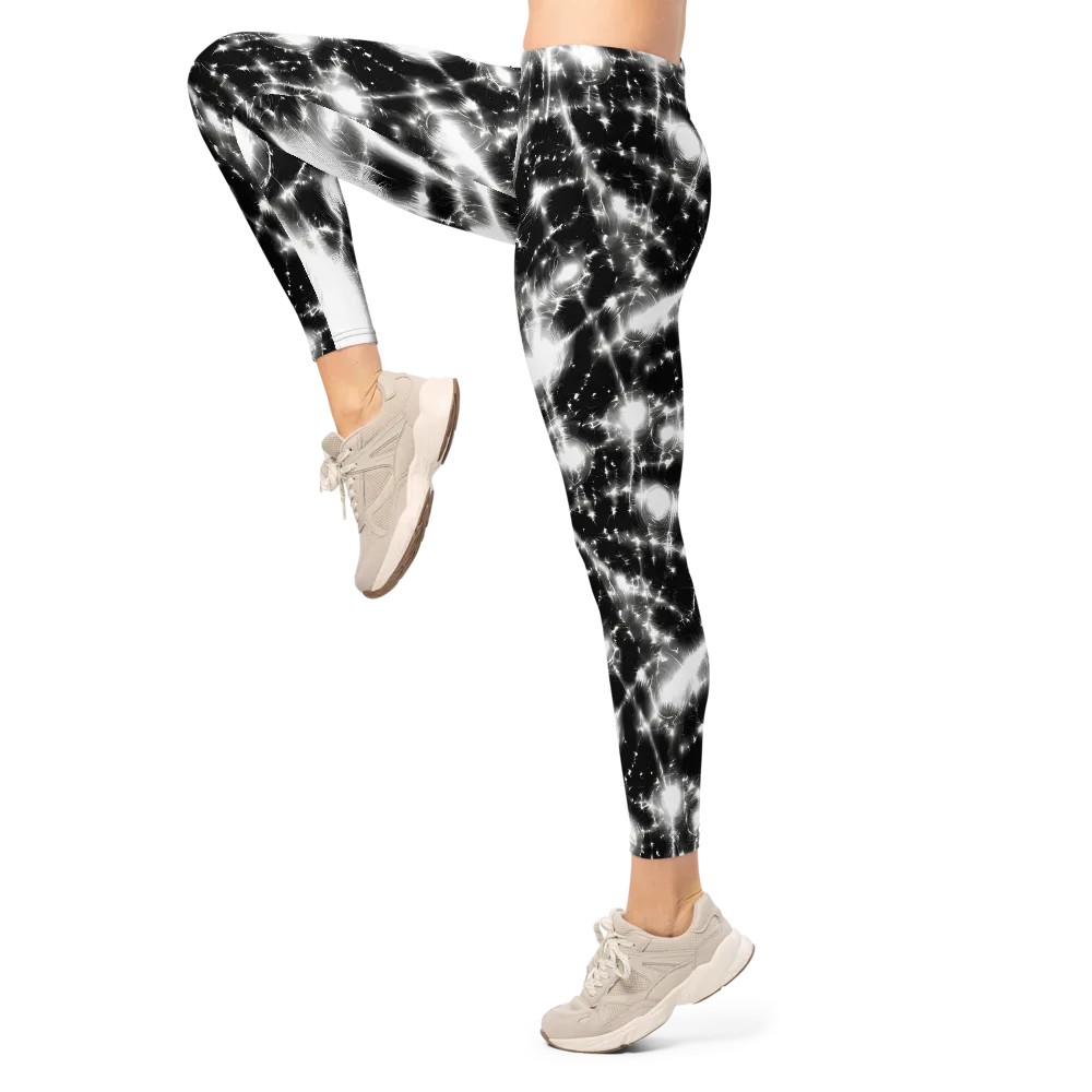 Electric Nightfall on Leggings — Left
